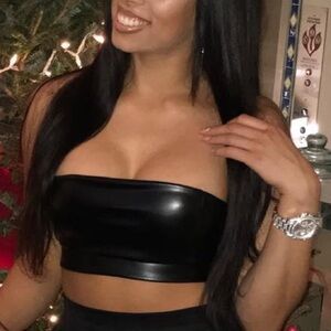 PLT LEATHER MINI CORSET